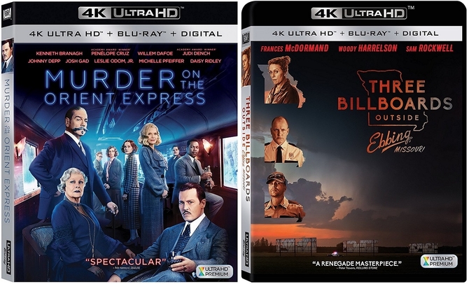 Недавние постановки «20th Century Fox», в которых на носителях Ultra HD Blu-ray используется польский язык - «Убийство в Восточном экспрессе» и «Три рекламных щита вне Эббинга», Миссури